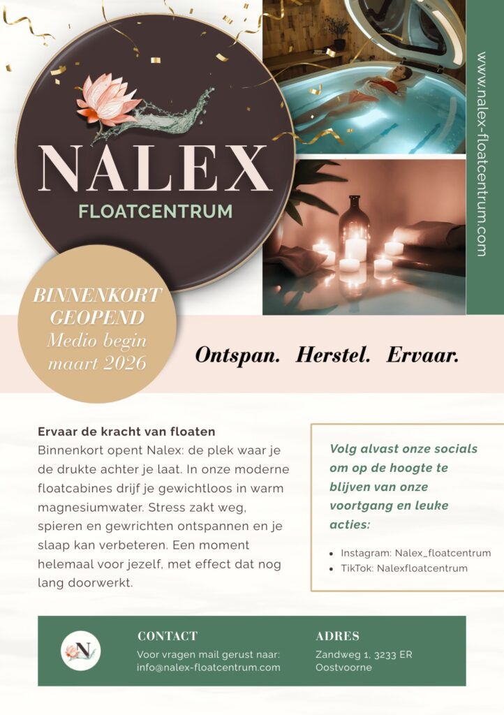 Nalex floatcentrum flyer - coming soon - a5